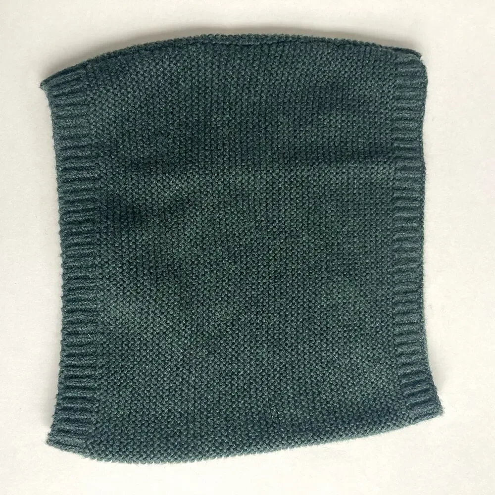 H&M Garter Stitched Tube Scarf - Green